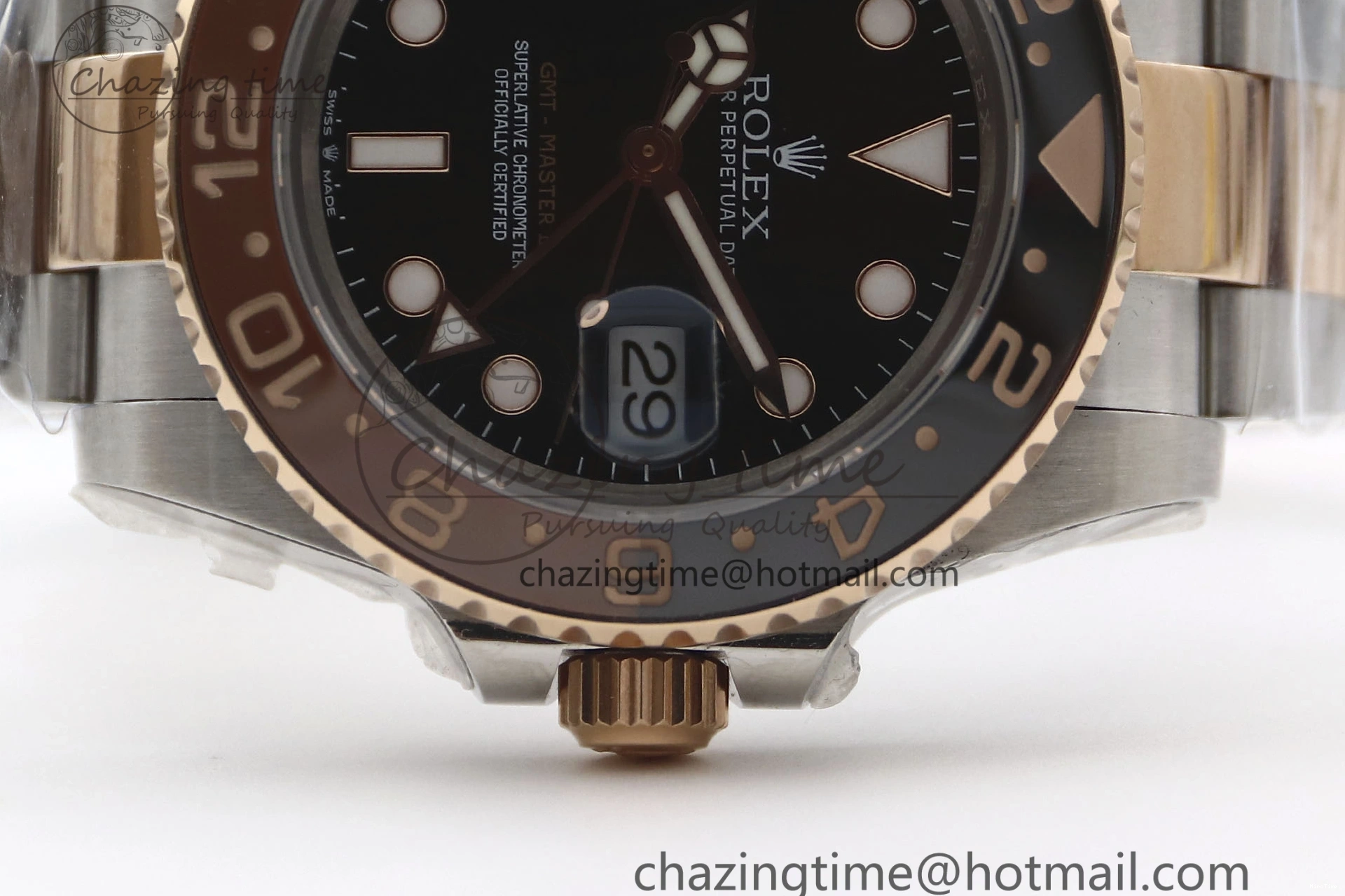 MiroTime 0416 GMT Master II 126711 CHNR 904L SS TW+ 1:1 Best Edition on SS RG Bracelet VR3186 CHS FreshLook 1976